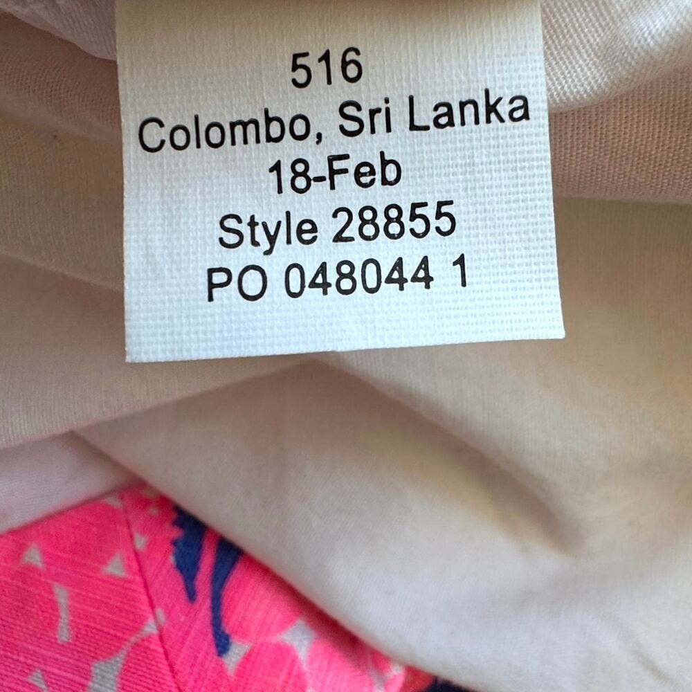 Lilly Pulitzer Pink Floral Cotton Mini Skirt Size 2 Vibrant Summer Resortwear - Picture 8 of 8